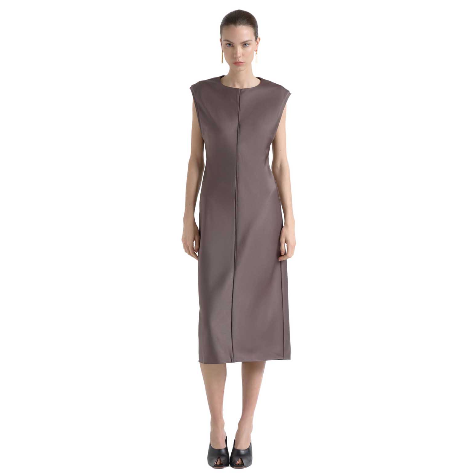Cue Satin Bias Midi Dress